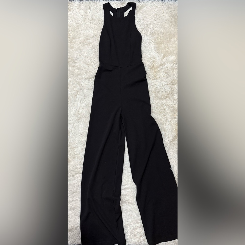 Lulu's Black Wide Leg Jumpsuit